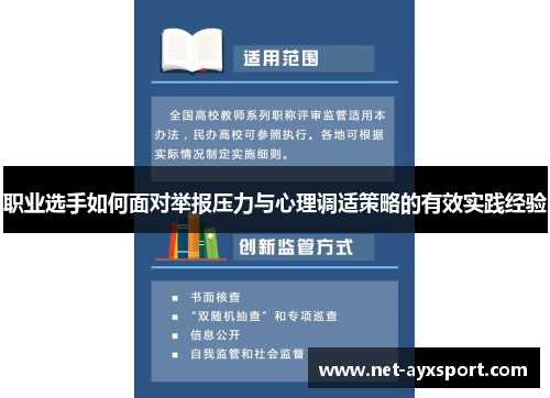 职业选手如何面对举报压力与心理调适策略的有效实践经验